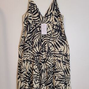 Patrons of Peace Black and White Halter Sundress